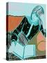 Lady Reading-Sharyn Bursic-Stretched Canvas
