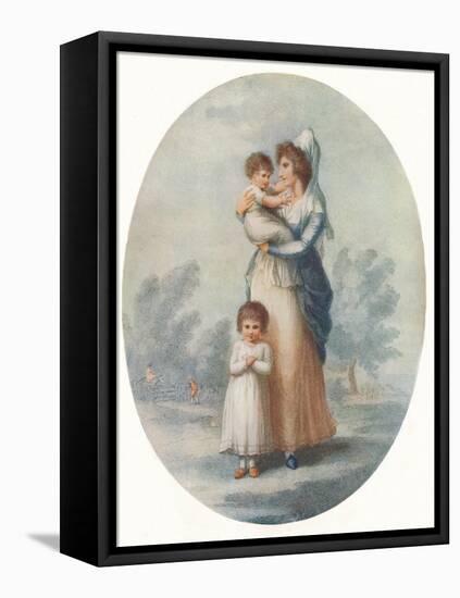 'Lady Rushout and Children', c1795-Charles Knight-Framed Stretched Canvas