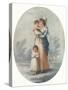 'Lady Rushout and Children', c1795-Charles Knight-Stretched Canvas