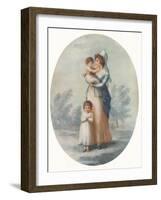 'Lady Rushout and Children', c1795-Charles Knight-Framed Giclee Print