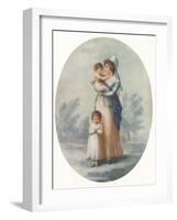 'Lady Rushout and Children', c1795-Charles Knight-Framed Giclee Print