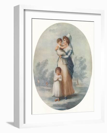 'Lady Rushout and Children', c1795-Charles Knight-Framed Giclee Print