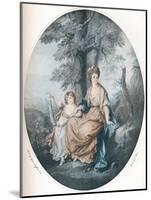 Lady Rushout and Her Daughter, 1784, (1902)-Thomas Burke-Mounted Giclee Print