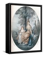 Lady Rushout and Her Daughter, 1784, (1902)-Thomas Burke-Framed Stretched Canvas