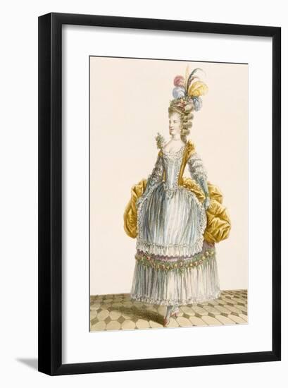 Lady's Ball Gown, Engraved by Dupin, from 'Galeries Des Modes Et Costumes Francais', 1778-Pierre Thomas Le Clerc-Framed Giclee Print