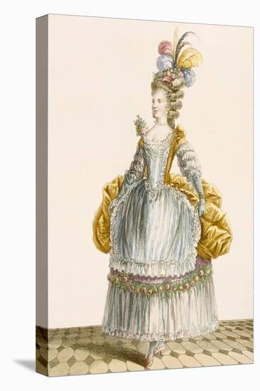 Lady's Ball Gown, Engraved by Dupin, from 'Galeries Des Modes Et Costumes Francais', 1778-Pierre Thomas Le Clerc-Stretched Canvas