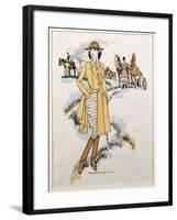 Lady's Equestrian Wear, 1921-null-Framed Giclee Print