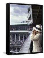 Lady's Hats, Derby Day at Churchill Downs Race Track, Louisville, Kentucky, USA-Michele Molinari-Framed Stretched Canvas