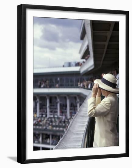 Lady's Hats, Derby Day at Churchill Downs Race Track, Louisville, Kentucky, USA-Michele Molinari-Framed Premium Photographic Print