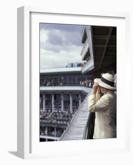 Lady's Hats, Derby Day at Churchill Downs Race Track, Louisville, Kentucky, USA-Michele Molinari-Framed Photographic Print