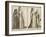 Lady's Outdoor Dress and Young Woman or Bride's Dress with Dancer-null-Framed Giclee Print