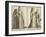 Lady's Outdoor Dress and Young Woman or Bride's Dress with Dancer-null-Framed Giclee Print