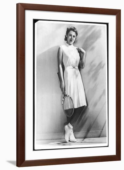 Lady's Tennis Outfit-null-Framed Photographic Print