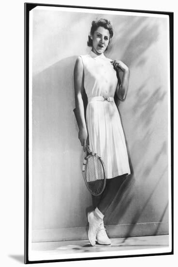 Lady's Tennis Outfit-null-Mounted Photographic Print
