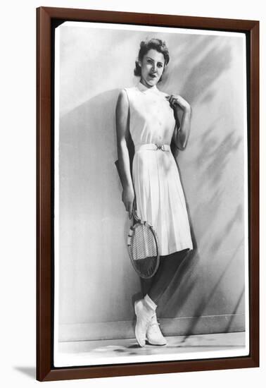 Lady's Tennis Outfit-null-Framed Photographic Print