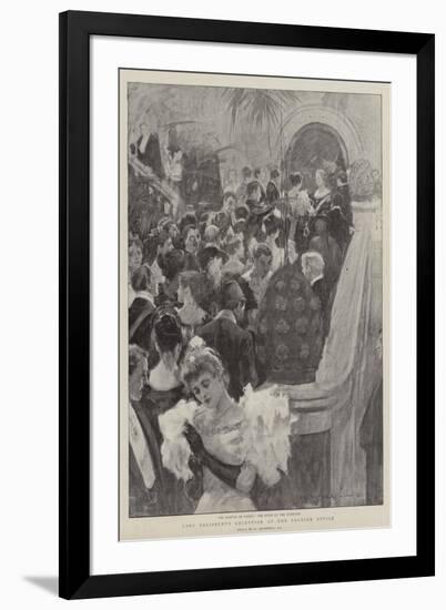 Lady Salisbury's Reception at the Foreign Office-William Hatherell-Framed Premium Giclee Print