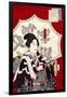 Lady Samurai with Umbrella-Kunichika toyohara-Framed Giclee Print