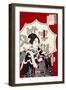 Lady Samurai with Umbrella-Kunichika toyohara-Framed Giclee Print