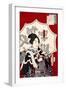 Lady Samurai with Umbrella-Kunichika toyohara-Framed Giclee Print