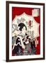 Lady Samurai with Umbrella-Kunichika toyohara-Framed Giclee Print