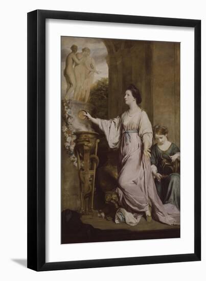 Lady Sarah Bunbury Sacrificing to the Graces, 1763-65-Joshua Reynolds-Framed Giclee Print