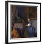 Lady Seated at a Virginal-Jan Vermeer-Framed Premium Giclee Print