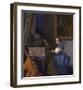 Lady Seated at a Virginal-Jan Vermeer-Framed Premium Giclee Print