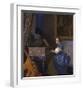 Lady Seated at a Virginal-Jan Vermeer-Framed Premium Giclee Print