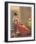 Lady Sewing, C.1830-William Henry Hunt-Framed Giclee Print