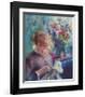 Lady Sewing-Pierre-Auguste Renoir-Framed Collectable Print