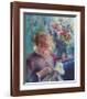 Lady Sewing-Pierre-Auguste Renoir-Framed Collectable Print