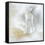 Lady Sitting-Rikki Drotar-Framed Stretched Canvas