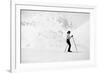 Lady Skier-null-Framed Photographic Print