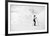 Lady Skier-null-Framed Photographic Print