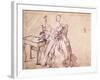 Lady Spinning Thread-Pietro Longhi-Framed Giclee Print