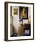 Lady Standing at the Virginal, circa 1672-73-Johannes Vermeer-Framed Giclee Print