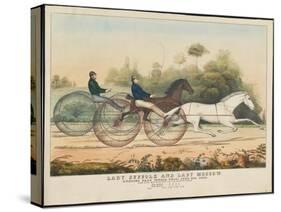 Lady Suffolk' and 'Lady Moscow', Hunting Park Course, Philadelphia, 13th June, 1850-Currier & Ives-Stretched Canvas