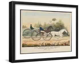 Lady Suffolk' and 'Lady Moscow', Hunting Park Course, Philadelphia, 13th June, 1850-Currier & Ives-Framed Giclee Print