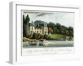 Lady Sulivan's Villa, Thames Ditton, Surrey, England, 1817-I Hassell-Framed Giclee Print