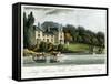 Lady Sulivan's Villa, Thames Ditton, Surrey, England, 1817-I Hassell-Framed Stretched Canvas