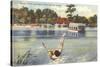 Lady Swimmer, Silver Springs, Florida-null-Stretched Canvas