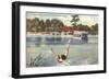 Lady Swimmer, Silver Springs, Florida-null-Framed Art Print