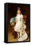 Lady Sybil Primrose-Frederic Leighton-Framed Stretched Canvas