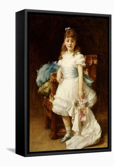 Lady Sybil Primrose-Frederick Leighton-Framed Stretched Canvas