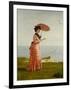 Lady Tennyson on Afton Downs, Freshwater Bay, Isle of Wight-Valentine Cameron Prinsep-Framed Giclee Print