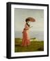 Lady Tennyson on Afton Downs, Freshwater Bay, Isle of Wight-Valentine Cameron Prinsep-Framed Giclee Print