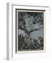 Lady Treed by Wolves-Arthur Rackham-Framed Art Print