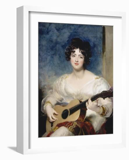 Lady Wallscourt, 1825-Thomas Lawrence-Framed Giclee Print