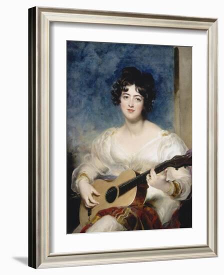 Lady Wallscourt, 1825-Thomas Lawrence-Framed Giclee Print