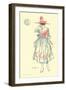 Lady Watching Large Bubble-null-Framed Art Print